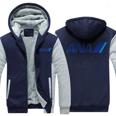 ANA AIRLINES JACKETS FLEECE SWEATSHIRT